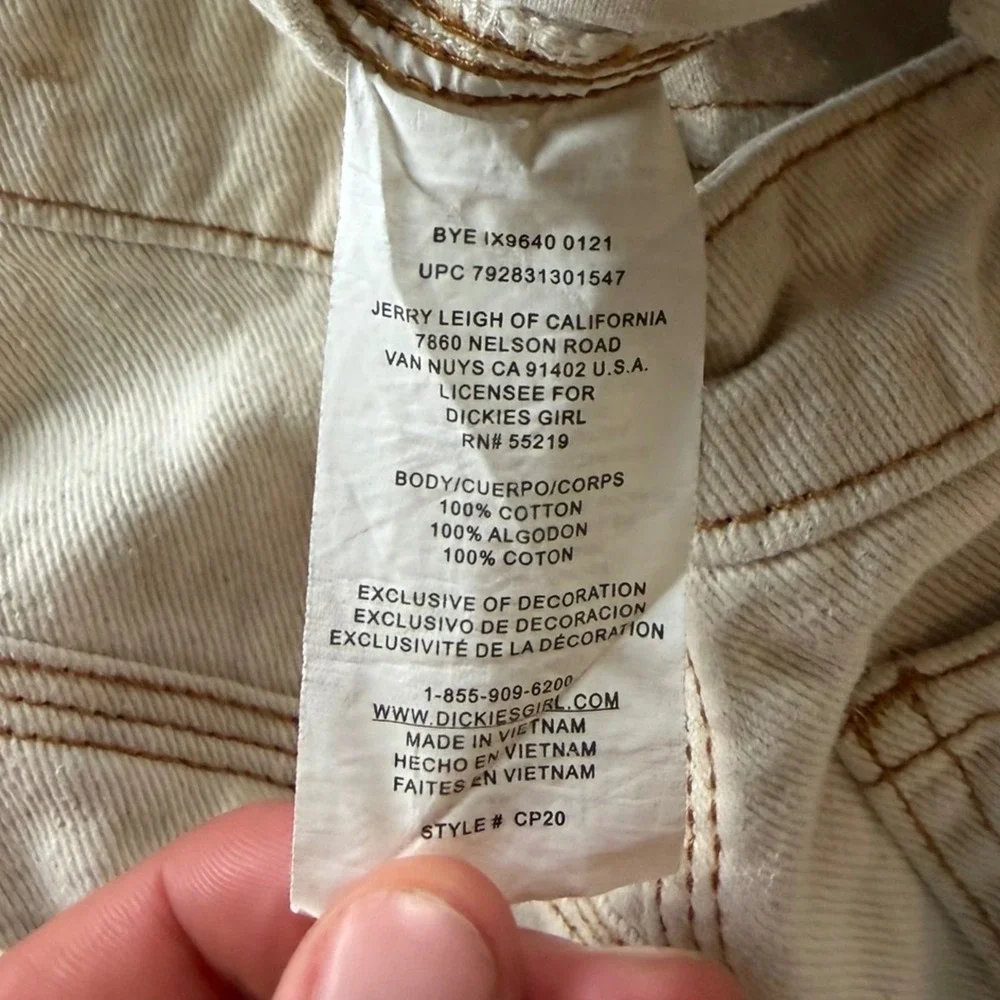 Dickies Carpenter‎ Pants Women 1/25 Beige Relaxed Cotton Work Streetwear Skater